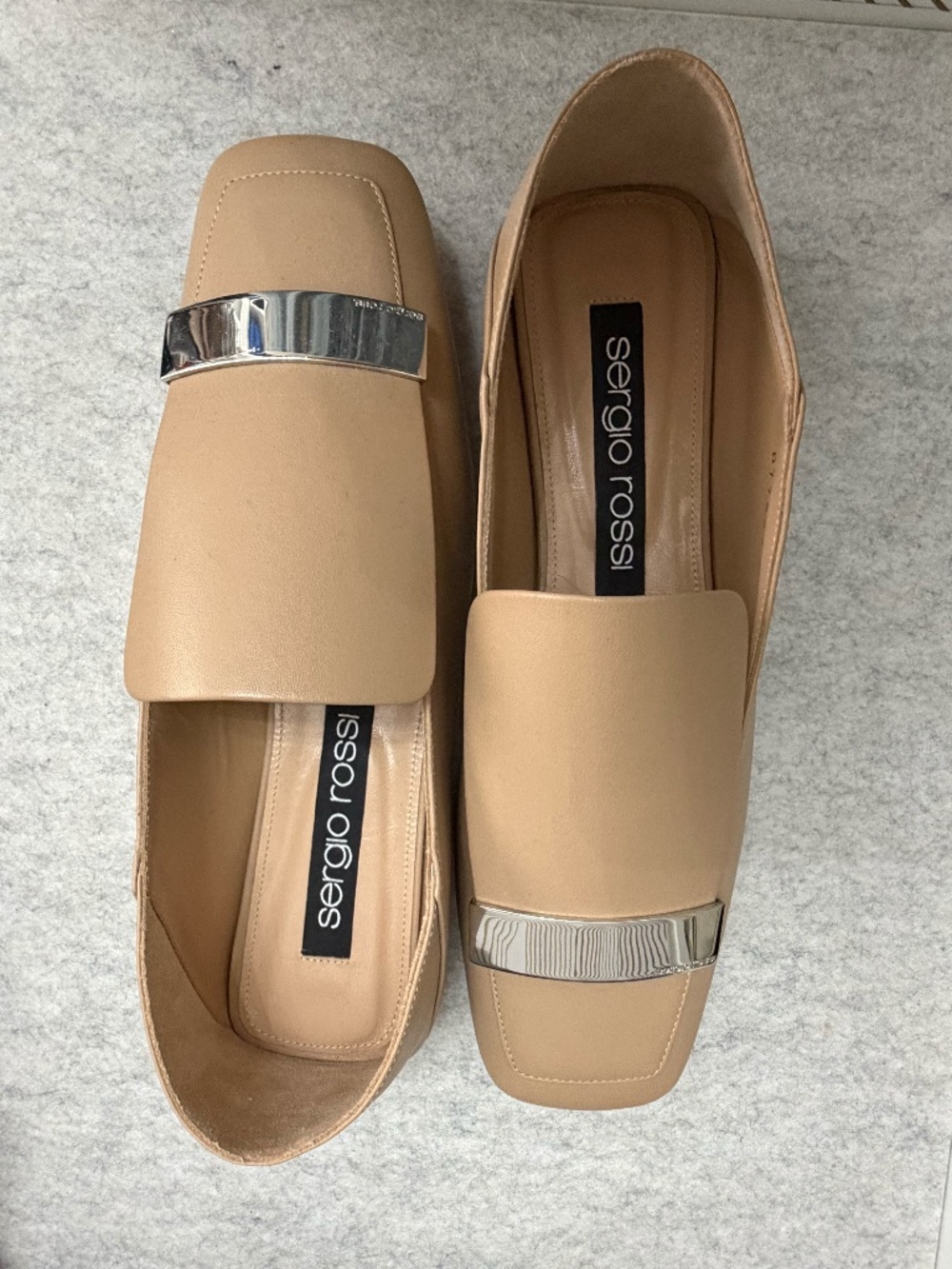 Sergio Rossi SR1 leather loafers